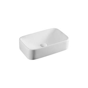 Lavabo de Encimera Moderno y Tradicional de 48.5x28.5cm, Porcelana y Mármol con Diseño Rústico para Baño u Hotel - Product Image 1