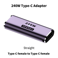 Adaptateur USB C à angle droit PD 240W 40Gbps 90 degrés Adaptateur USB C mâle vers femelle Adaptateur USB C L avec vidéo 8K 60Hz
