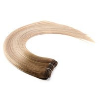 Piano droit Couleur 4P6 PUR Cheveux Humains 18-28 pouces 100 g/ensemble Brésilienne Extensions De Cheveux Humains 2 Tons Tissage de Cheveux