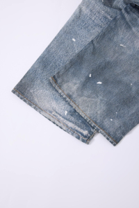 <span class=keywords><strong>Jeans</strong></span> Larghi da Uomo Y2K Grunge Distressed, <span class=keywords><strong>Vita</strong></span> Media Elastica, Lavaggio Acido, Strappati, Stile Baggy Vintage Skater Streetwear Denim Estivi - Product Image 5