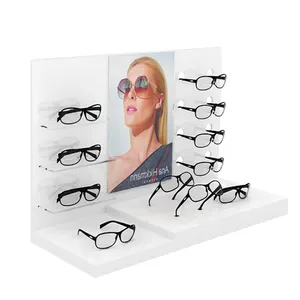 Wholesale Sunglasses Display Racks Eyewear Holder Display Stand For Glasses Store Clear Acrylic Counter