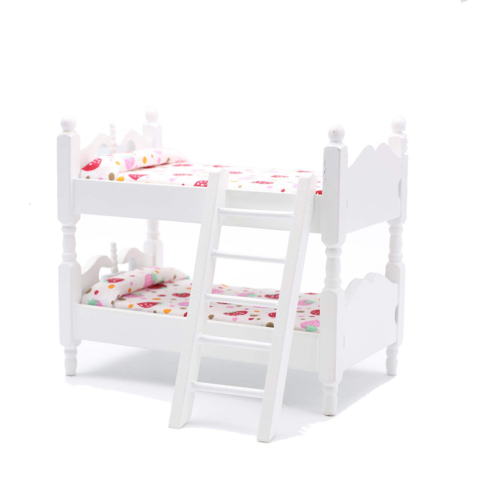 Wooden Bunk Bed With Ladder For Dollhouse Accessories - Odm, image size:1920x1920