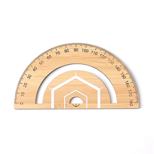 Règle triangulaire en bois de haute qualité gravée sur mesure pour la menuiserie, logo personnalisé imprimé, règles écologiques - Product Image 4