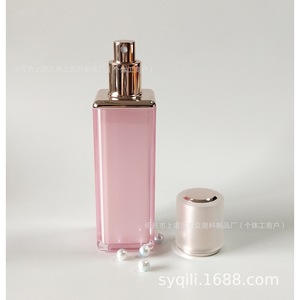 ขวดเครื่องสำอางสีชมพู Ql ขนาด 100 มล. พร้อมฝาปิดทรงกลม สำหรับบรรจุภัณฑ์เอสเซนส์ โลชั่น รองพื้น - Product Image 4