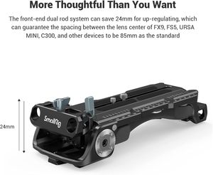 SMALLRIG Plaque d'épaule à dégagement rapide pour adaptateur de trépied <span class=keywords><strong>Sony</strong></span> VCT-14 avec rosettes - 2837 - Product Image 2