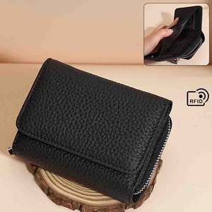 Nouveau Portefeuille Minimaliste Japonais RFID 2025 en Cuir Véritable pour Femmes, <span class=keywords><strong>Mini</strong></span> Porte-Monnaie - Product Image 6