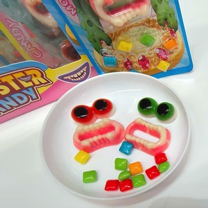 ลูกอมเยลลี่รูปสัตว์ประหลาดน่ารักหลากสีขายส่ง พร้อมลูกอมบับเบิ้ลกัมม์แบบมีเพชร - Product Image 2