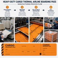 Carte d'embarquement personnalisée en carton rigide couché, impression offset et UV, logo OEM, taille personnalisée 180x80mm, commande en gros