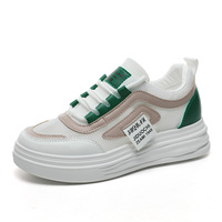 W1792 Mocassins montants respirants en maille pour femmes, chaussures de sport plates pour le printemps/été, look décontracté polyvalent