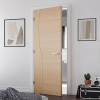 Portes d'entrée en bois massif architecturales, portes extérieures en bois sur mesure pour maisons modernes