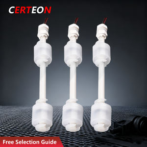 Bộ điều khiển mức chất lỏng chống ăn mòn cho bể mạ điện với công tắc phao đôi PVDF - Product Image 1