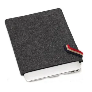 Wholesale felt Laptop sleeve case Briefcase Carrying case for Macbook light weight thin felt sleeve case