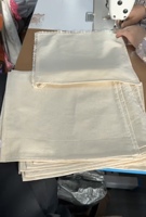 Lichtblauwe fluwelen dubbelzijdige Challah-hoes met Davidster en Boze Oog symbool, Joodse religieuze voorraad voor Joodse Shabbat, ritueel diner thuis.