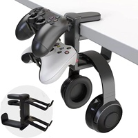 Pemegang pengontrol Game PS5 terlaris untuk Amazon Headset berputar 360 derajat tanpa bor Model pribadi kait silikon tahan lama