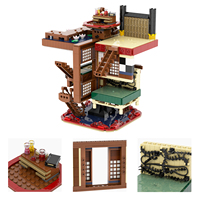 Demon Slayer Building Kimetsu No Yaiba Infinite City MOC MOOXI MOC1212 Film DIY Enfants Garçon Filles Jouets Blocs de Construction Briques