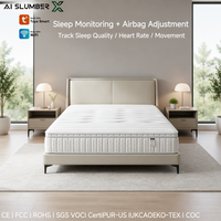 Matelas intelligent AISLUMBERX Queen Size avec airbags, fermeté réglable, 6 airbags, surveillance du sommeil, confort adaptatif, contrôle via l'application Tuya, OEM