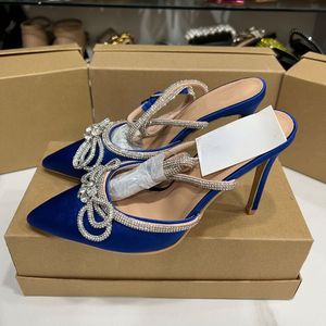 Quality Bow Pearl <b>Sling</b> <b>Back</b> 2025 Elegant Fashion Pointy Toe Short Heels for Women and <b>Ladies</b> - Product Image 2