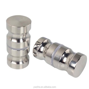 Aluminum <strong>Door</strong> Handle 1.18" Dia Single Glass <strong>Door</strong> <strong>Knob</strong> Bathroom Shower Cabinet Handle W/ Screw Home Hardware - Product Image 4