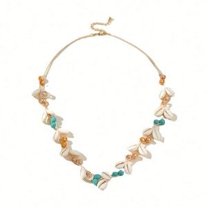 Elegant Dainty Stainless Steel Trendy Rose Gold Plated Flower Necklace 2025 Women's Crystal Beaded Chain <b>Choker</b> Wedding Jewelry - Product Image 6