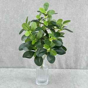 Foglie Artificiali di Seta ad Alta Simulazione, 7 Rami, Foglia Verde Phoenix per Decorazione Floreale e d'Interni - Product Image 2