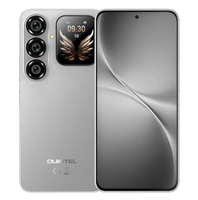 Smartphone Android 16 Oukitel P2 Plus original, 12 Go + 256 Go, 5000 mAh, identification par empreinte digitale sur écran, écran 6,7 pouces
