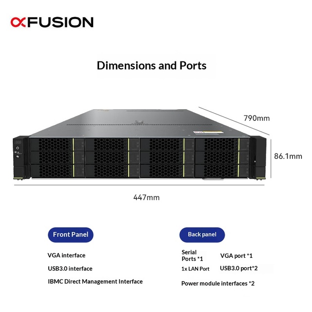 Supermicro 2288HV6 2U Rack Server Xeon Silver Processor 1*4314 16-core 32GB 2*4TB Stock for Database/Deep Learning/AI Computing