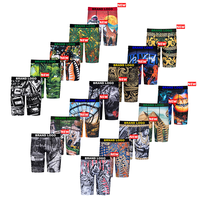 Shorts de boxe personnalisés 2026Factory, sous-vêtements imprimés pour hommes, sous-vêtements décontractés, shorts de boxe grande taille