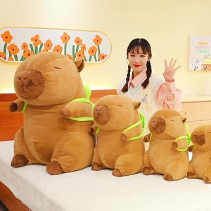 Peluche di Capibara Morbidi e Carini, Design Creativo, Cuscini per Bambini, Zaini a Forma di Animale, Giocattoli in Peluche - Product Image 3