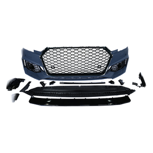Kits de pare-chocs avant pour <span class=keywords><strong>Audi</strong></span> A4 <span class=keywords><strong>S4</strong></span>, matériau PP, style RS4, kits de carrosserie avec calandre noire pour <span class=keywords><strong>Audi</strong></span> A4 <span class=keywords><strong>S4</strong></span> B9 2017 2018 2019 <span class=keywords><strong>2020</strong></span> - Product Image 2