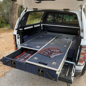 Plataforma Trasera para Minivan Camper Todoterreno, Solución de Almacenamiento de Carga para Camioneta de Servicio Pesado, Deslizadores, Cajones para la Caja de Jeep Gladiator - Product Image 3