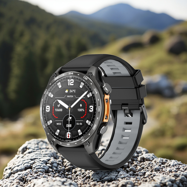 Outdoor Sports 1.43 Inch AMOLED Screen Sleep Heart Rate Health Monitoring 3ATM Waterproof Smart Watch for Men Women
