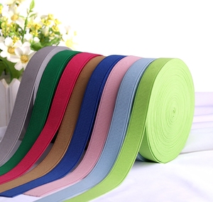Fabriek Geprijsde Aangepaste Kleuren Verschillende Witte Zwarte Dubbele Bias Binding Elastische Band Tape Voor Buik Tailleband Riem - Product Image 2