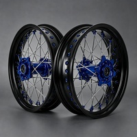 Ensemble de roues Supermoto de 17 pouces, moyeu CNC en aluminium, jantes en aluminium pour RMZ250 RMZ450 RMZ 250 450 Motard Racing, pièces de rechange