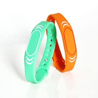 Bracelet intelligent RFID en silicone, étanche, avec impression de logo personnalisée, étiquette active NFC programmable UHF OEM