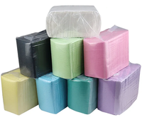 Bavoirs dentaires jetables 3 joueurs étanches aux dents blanchissant des couleurs multi de tissu