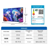 Haier 100H6C 100 inci TV LCD Pintar AI Baru dari Cina