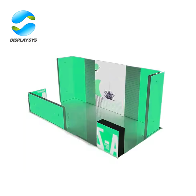 Portable Foldable Double Sided Modular Led Light Box Exhibition Display for Trade Show Booth