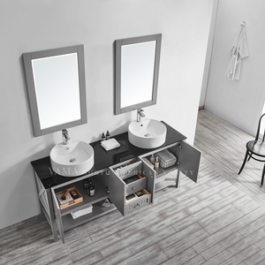 VAMA — meuble de salle de bain moderne et lavabo, origine américaine, double lavabo, hôtel haut de gamme, 72 pouces, 756072 - Product Image 3