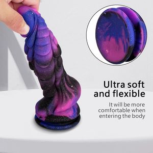Dragon Gode <span class=keywords><strong>Pénétration</strong></span> Gode Anal Gode Monstre Godes Gros Pénis Plug Anal Masseur de Prostate Dick Adult Sex Toys for Men Women <span class=keywords><strong>Gay</strong></span> - Product Image 4