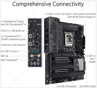 Scheda Madre Server ATX ASU ProArt Z790-Creator LGA 1700 WiFi 6E SATA Integrata PCIe 5.0 Thunderbolt 4 10G 2.5G DDR5