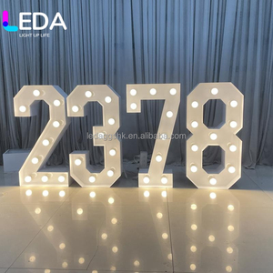 LEDA En gros Chiffres lumineux géants en métal LED de 3, 4 et 5 pieds pour décorations de mariage et événements - Product Image 2