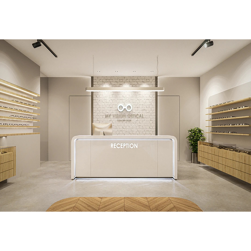 Modern Display Showcase Retail Store Eyewear