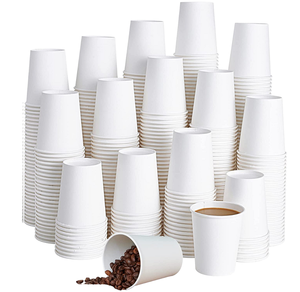 Gobelets en papier jetables écologiques et imperméables pour café, thé, boissons chaudes, fêtes, traiteur et événements - Product Image 1
