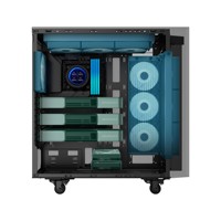 Caja de computadora SAMA PC de vidrio templado ATX CPU Gaming Gabinete de PC de escritorio Chasis de computadora con pantalla