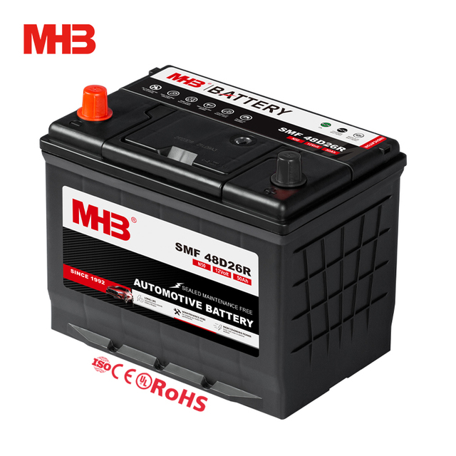 Mhb 48D26R (N50) Large Capacity Japanese Jis Cars/Vehicle 400/450/500 Cca 50Ah MF Car Battery for Car Starting Battery