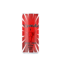 Boîte en vrac de boissons énergisantes minces à faible teneur en glucides avec taurine, ginseng et carbonate – Boost quotidien de haute qualité (250 ml/330 ml)