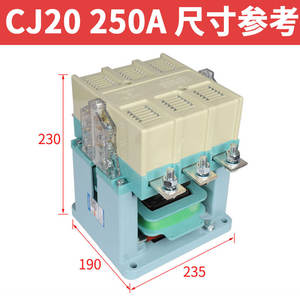 Contactor de CA Tipo Industrial Delixi CJ20-250A 220V 380V Monofásico Trifásico de 3 Polos de Uso General - Product Image 4