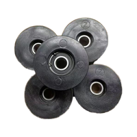 Pièces de machines de construction poulies de roue de porte supérieure et inférieure pour ascenseur de levage accessoire de qualité supérieure