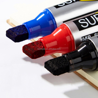 Non effaçable 10mm marqueur stylo Oblique orteil affiche marqueur personnalisé couleur Art tissu plastique Permanent 3 couleurs clé marque