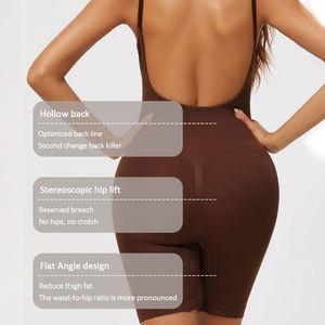 Indumenti a compressione <span class=keywords><strong>Body</strong></span> completo Lingerie da donna modellante del corpo intimo Sexy a <span class=keywords><strong>schiena</strong></span> nuda Plus Size Shapewear - Product Image 3